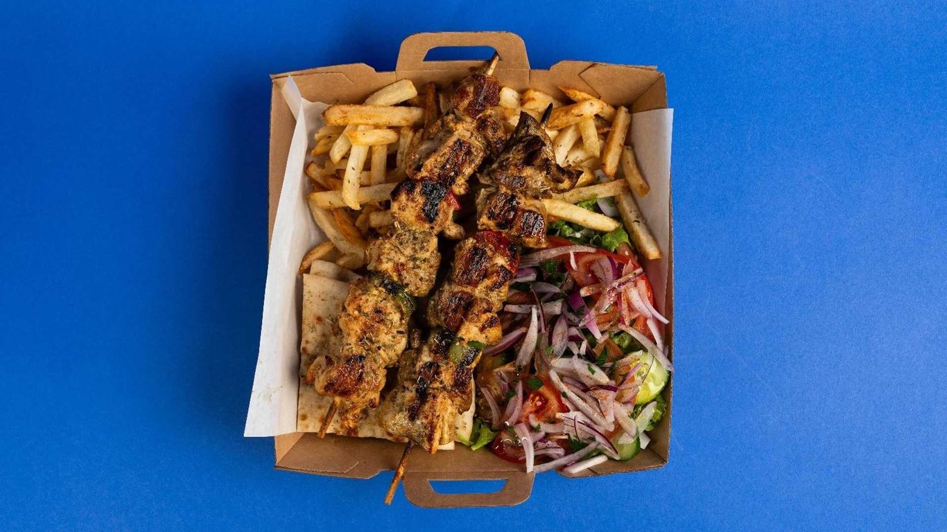 Chicken Souvlaki Platter