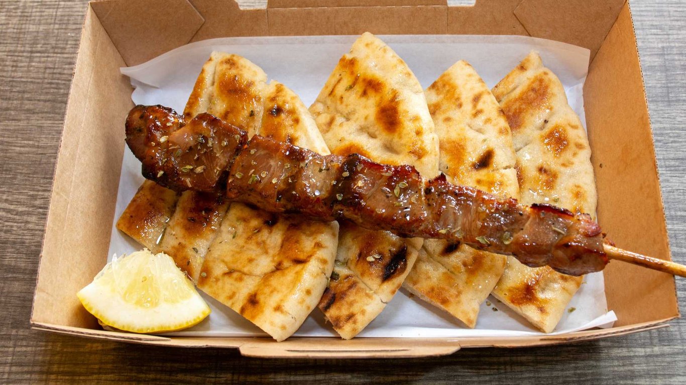Pork Souvlaki Pita