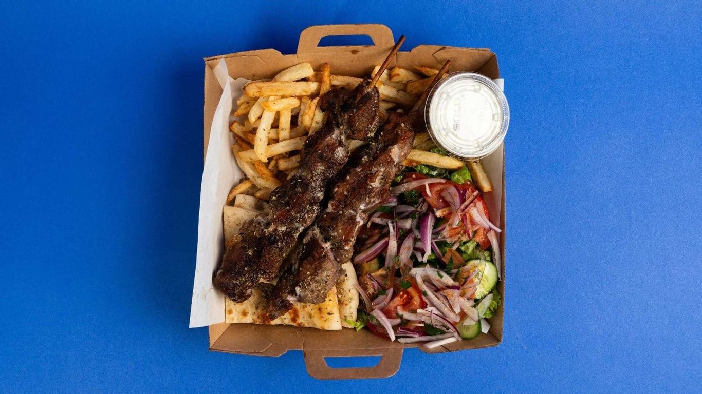 Pork Souvlaki Platter